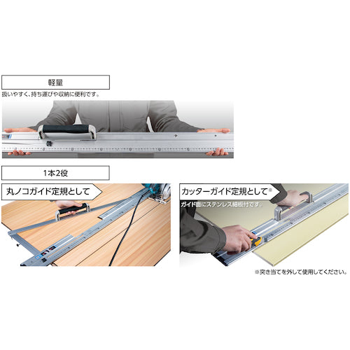 Shinwa Circular Saw Guide Ruler Foldable L-Angle 1m Metric Scale 78102 1 unit