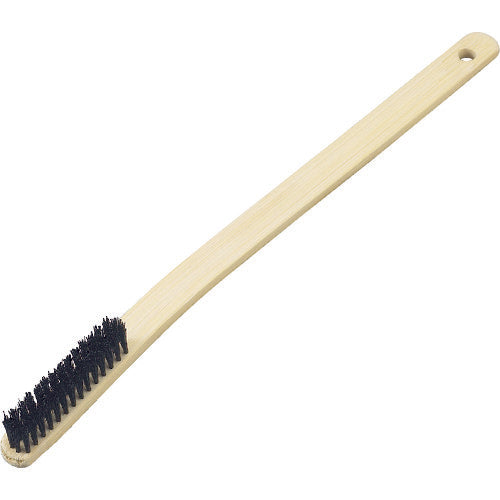 TRUSCO mechanical bamboo brush shakuichi curved pattern pig hair TB-1003 1 piece