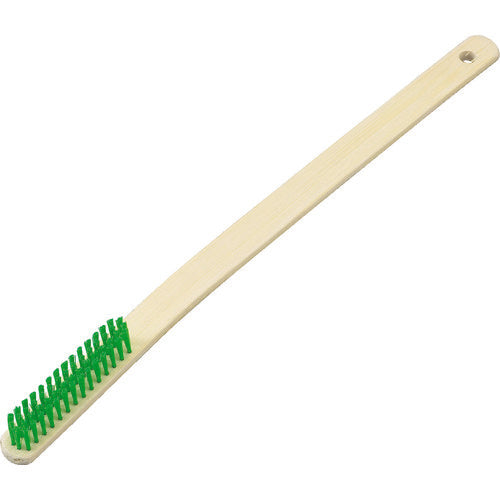 TRUSCO Mechanical Bamboo Brush, 13.5cm, Curved Handle, Nylon, TB-1004-30, 1 Piece