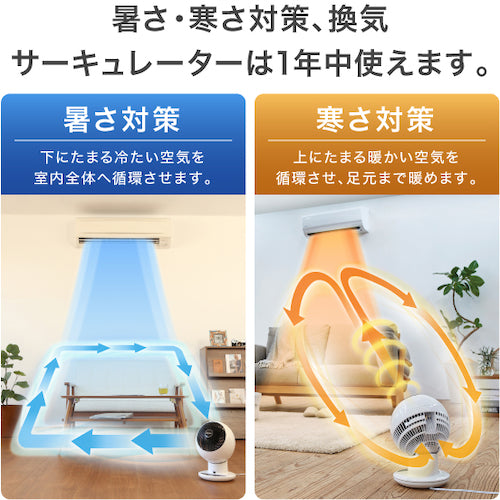 IRIS [Sold out this season while stocks last] 283235 Circulator 14 tatami fixed macaron type PCF-MKM18N-B 1 unit