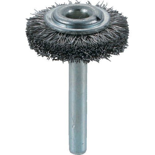 TRUSCO Shaft Wheel Brush φ32 x Shaft 6 Stainless Steel Wire Wire Diameter 0.3 TB-6203 1 pc