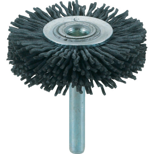 TRUSCO Shaft Wheel Brush φ50 x Shaft 6 Grid Line Wire Diameter 1.0 TB-6225 1 pc