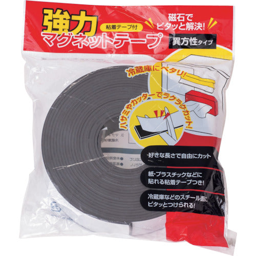 Tomoya Strong Magnetic Tape Anisotropic 30mm Width x 5m Thickness 2mm 62408-02 1 Roll