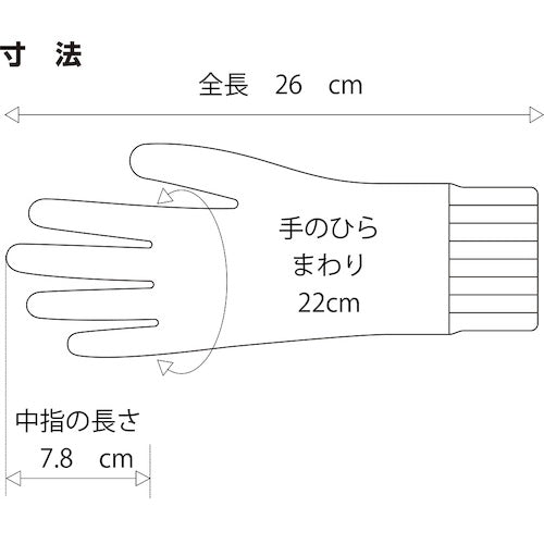 ＳＨＯＷＡ　ポリウレタン手袋　Ｎｏ．２８３ジャージテムレス　ブルー　Ｌサイズ　NO283R-L　1 双