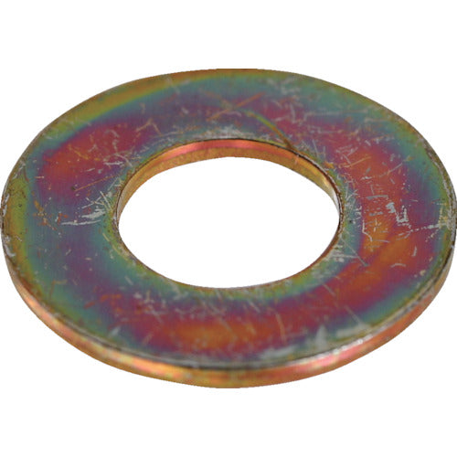 TRUSCO Flat Washer JIS Chromate White M5 1500 Pieces Hexagon Pack S106-0005 1 Can