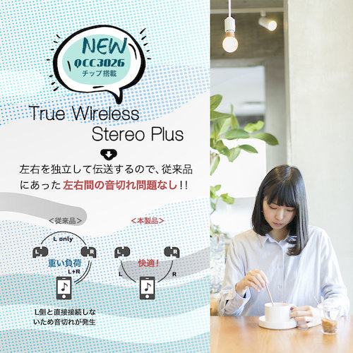 Ｏｗｌｔｅｃｈ　完全ワイヤレスＢｌｕｅｔｏｏｔｈイヤホン　ＳＡＭＵ−ＳＥ０４Ｓ　ブラック　OWL-SAMU-SE04S-BK　1 個