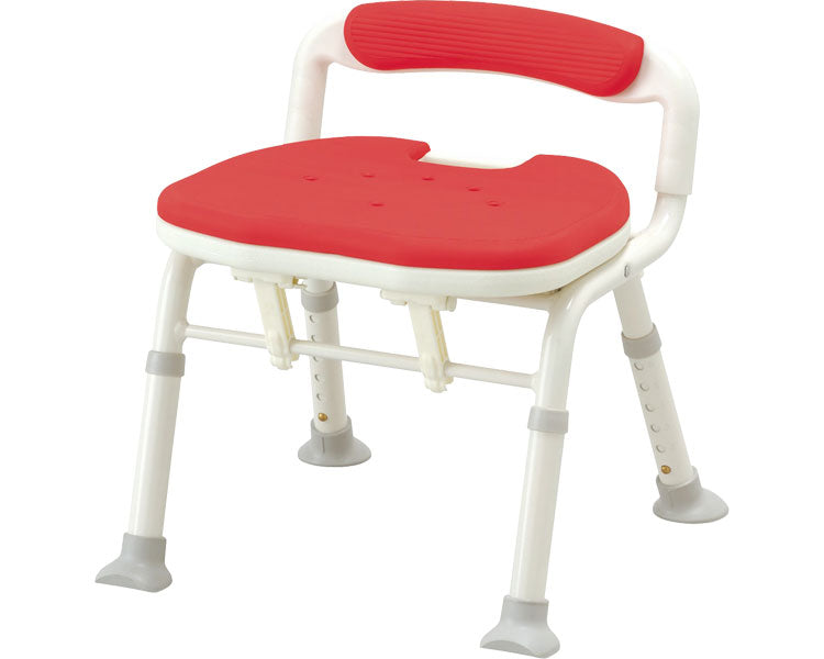 Anju Compact Folding Shower Bench IC Pelvic Support Type / 536-382 Red 1 Unit