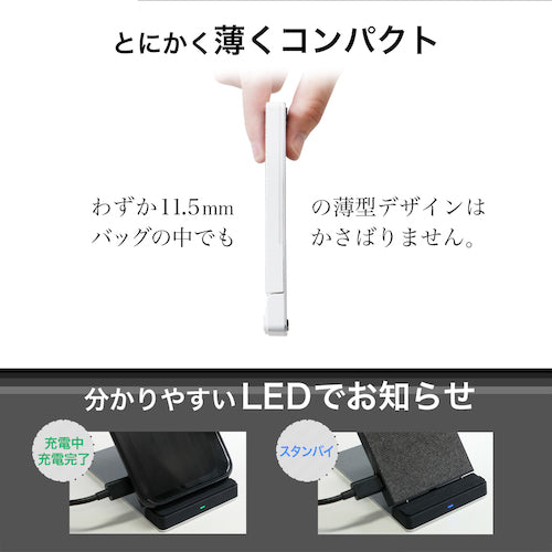 Owltech Qi Wireless Charger Stand Type Fabric Black OWL-QI10W05-BK 1 piece