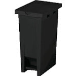 Ｅ−ＣＯＮ　ペダル式ダストボックス　８０８３４４　２枚フタ＃３７ブラック　80834401BKGL　1 個