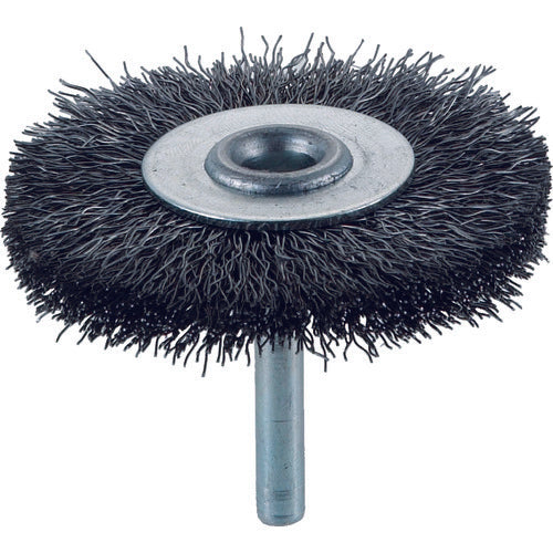 ＴＲＵＳＣＯ　軸付ホイールブラシ　φ６５Ｘ軸６　鋼線　線径０．３　TB-6232　1 個