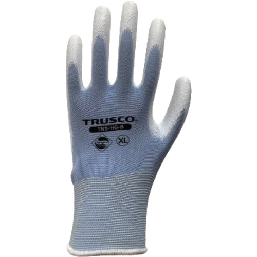 ＴＲＵＳＣＯ　抗菌仕様ウレタン背抜き手袋　青　ＸＬ　TNS-HG-BXL　1 双