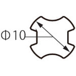 산코 테크노 파워 큐진 드릴 SDS-plus 축 블레이드 직경 16.0mm PQ4S-16.0X260 1 개