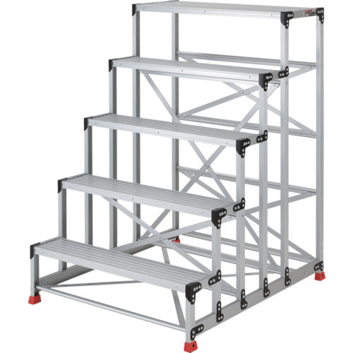 ＴＲＵＳＣＯ　作業用踏台　アルミ製・高強度タイプ　５段　TSF-51015　1 台