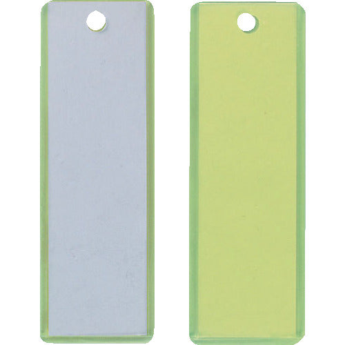 ＴＲＵＳＣＯ　掛名札　３ｘ９０ｘ２８ｍｍ　蛍光イエロー／クリア　TKT-1　1 枚