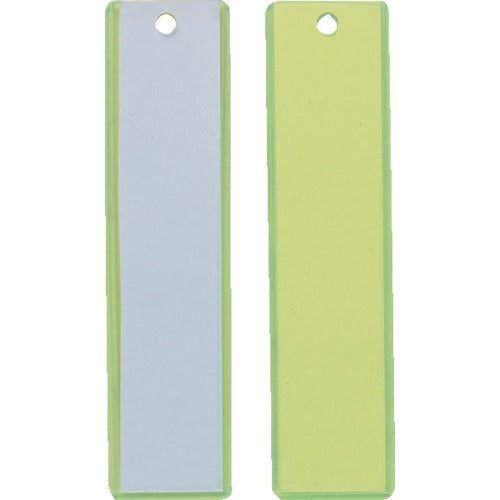 ＴＲＵＳＣＯ　掛名札　３ｘ１２０ｘ３０ｍｍ　　蛍光イエロー／クリア　TKT-2　1 枚