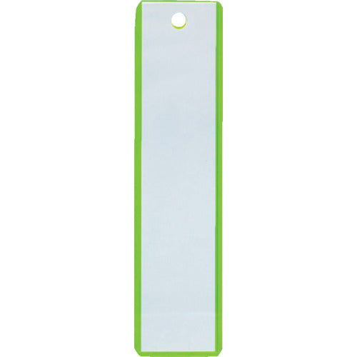 ＴＲＵＳＣＯ　掛名札　３ｘ１２０ｘ３０ｍｍ　　蛍光イエロー／クリア　TKT-2　1 枚