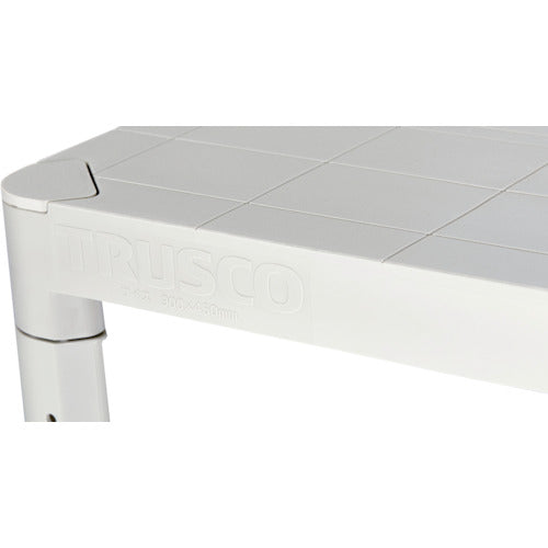 TRUSCO Plastic Shelf, Height 1229, 3 Tier Type, Comes with 4 Corner Caps, Neo Gray, TPT-4343CA, 1 Unit