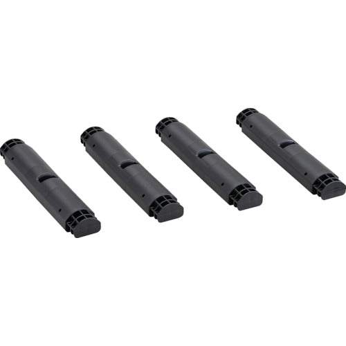 ＴＲＵＳＣＯ　プラ棚用　脚のみ４本セット　高さ３７２ｍｍ用　つや消しブラック　TPT-372K-MBK　1 Ｓ