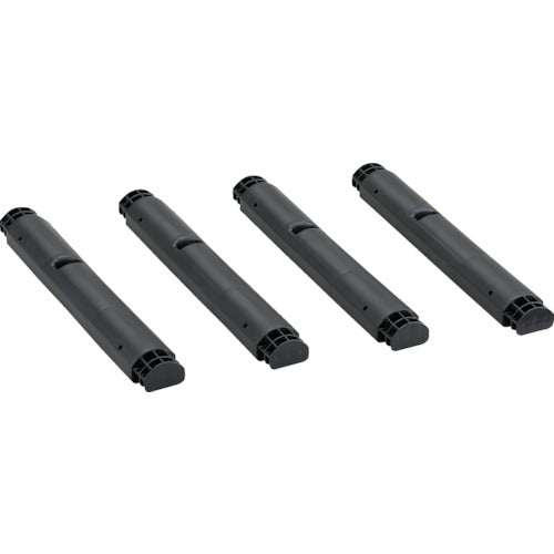 ＴＲＵＳＣＯ　プラ棚用　脚のみ４本セット　高さ５１５ｍｍ用　つや消しブラック　TPT-515K-MBK　1 Ｓ