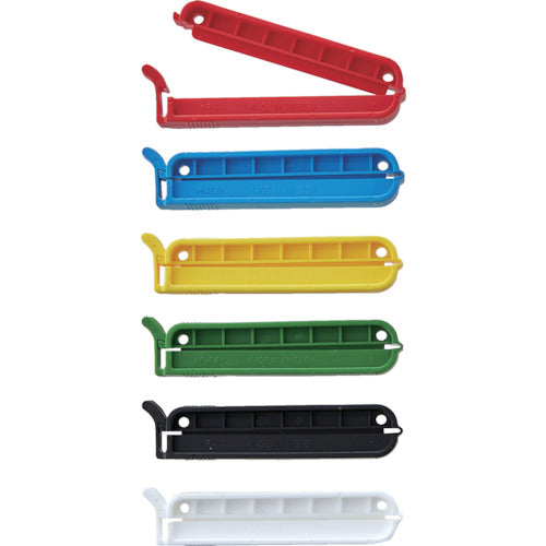 ＴＲＵＳＣＯ　袋留めクリップ　８Ｐ　（白赤黄青緑黒）　TWC-50AS8P　1 PK