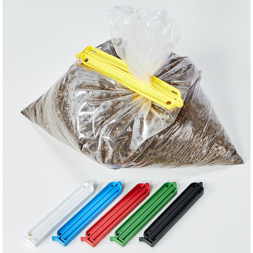 ＴＲＵＳＣＯ　袋留めクリップ　６Ｐ（白赤黄青緑黒）　TWC-70AS6P　1 PK