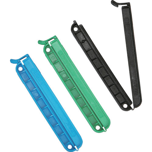 ＴＲＵＳＣＯ　袋留めクリップ　３Ｐ（青緑黒）　TWC-110BGK-3P　1 PK