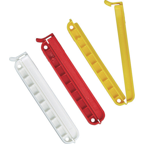 ＴＲＵＳＣＯ　袋留めクリップ　３Ｐ（白赤黄）　TWC-110WRY3P　1 PK