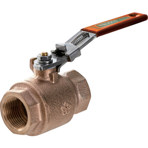 ＴＲＵＳＣＯ　ロック機構付きボールバルブ　フルボア（大流量）タイプ（４００型・青銅）１／２　BAV-LSF15A　1 個