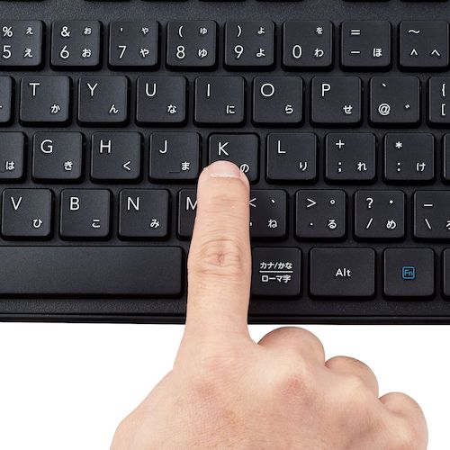 エレコム　Ｂｌｕｅｔｏｏｔｈフルキーボード　薄型　メンブレン式　抗菌　マルチペアリング対応　ブラック　TK-FBM120KBK　1 個