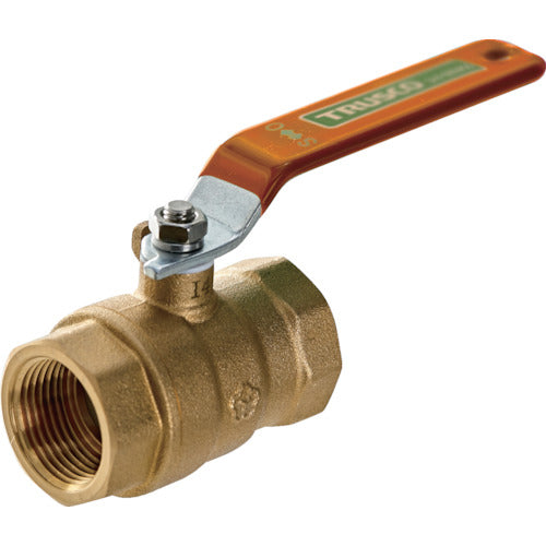 TRUSCO Ball Valve Full Bore (Large Flow) Type (600 Type, Brass) 1/2 BAV-BF15A 1 pc