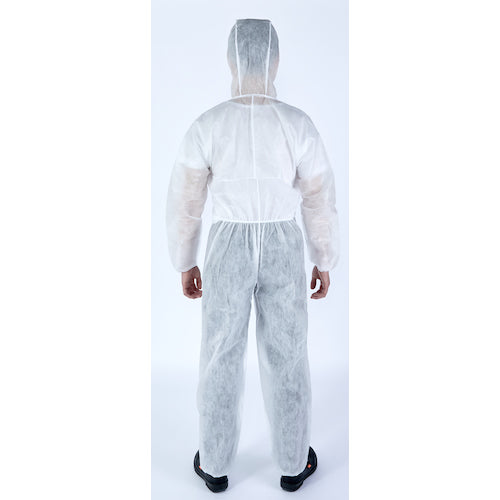 TRUSCO [Sold out and discontinued] ECO non-woven disposable protective clothing, hooded overalls, XXL size, 35g mesh, no coating, TRV2ECO35--XXL, 1 unit