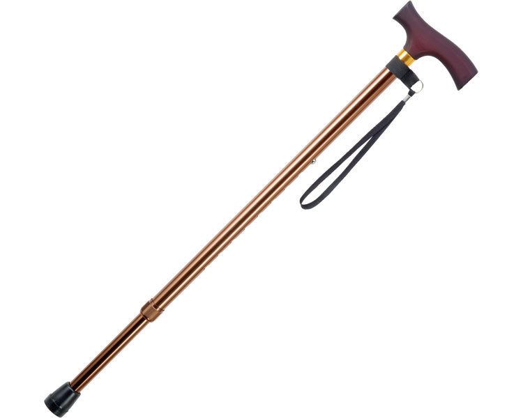 Economy walking stick (retractable, thick) / OT-004 Brown 1 piece