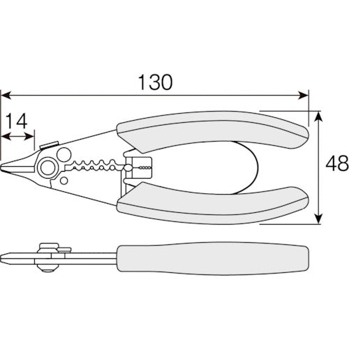 ＨＯＺＡＮ　ワイヤーストリッパー　より線用　P-978　1 丁