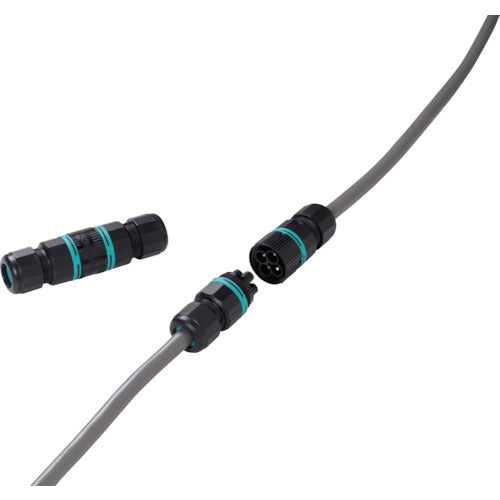 タカチ　プラグ式防水中継コネクタ　THB387-3P　1 個