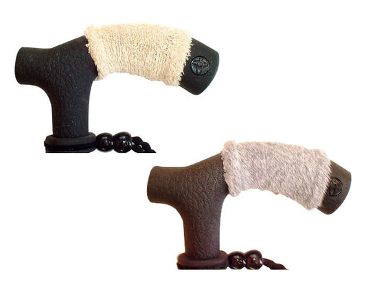 すべり止めグリップバンド“ふあふあ”2ヶ組 / ベージュ×グレー　1 組