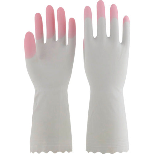 S.T. Family Thin Vinyl Fingertips with Anti-Virus Treatment, Medium, Pink, ST72239, 1 Pair