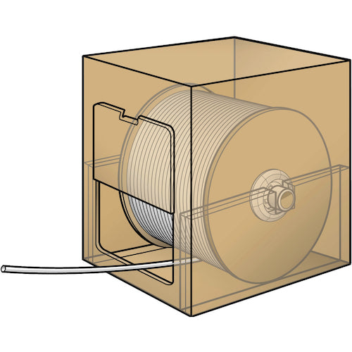 ＭＡＸ　レタツイン　ＬＭ−５００シリーズ用　純正ドラム式グリップチューブ　ＬＭ−ＴＵ２９Ｇ　電線外径Φ１．９〜２．１ｍｍ　１００ｍ巻　LM-TU29G　1 巻