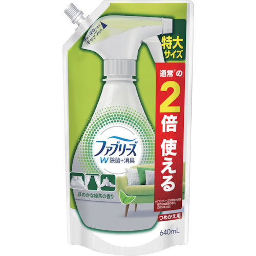 P&amp;G Febreze Double Disinfectant + Deodorizer, Subtle Green Tea Scent, Refill, 640ml, 687188, 1 pc