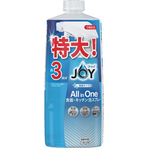 P&amp;G Joy ALLinONE Tableware + Kitchen Foam Spray, Mild Scent, Refill, 3 servings, 690ml, 898959, 1 bottle