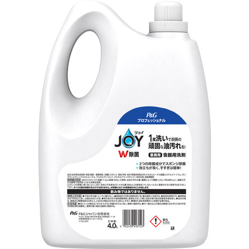 P&amp;G [Large Capacity] Joy W Disinfectant Dishwashing Detergent Commercial Refill 4L 493123 1 Bottle
