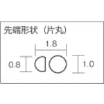 TRUSCO Stainless Steel Pliers, Single Round Type, 120mm, TY-120K, 1 Piece