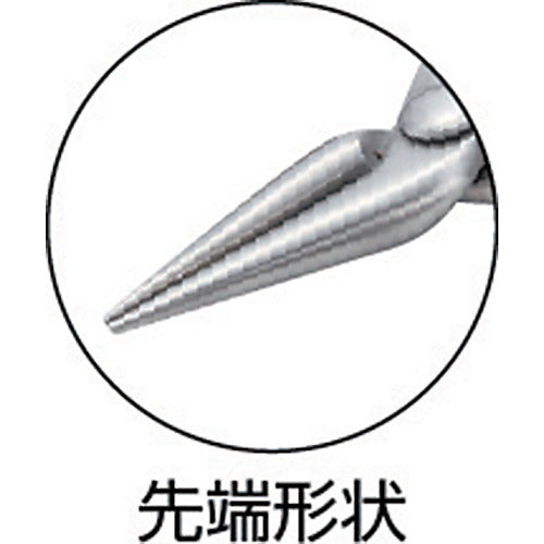 TRUSCO Stainless Steel Pliers, Double Round Type, 120mm, TY-120R, 1 Piece