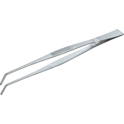 ＴＲＵＳＣＯ　ステンレス製ピンセット　３００ｍｍ　曲ギザ付　TSP-40　1 本
