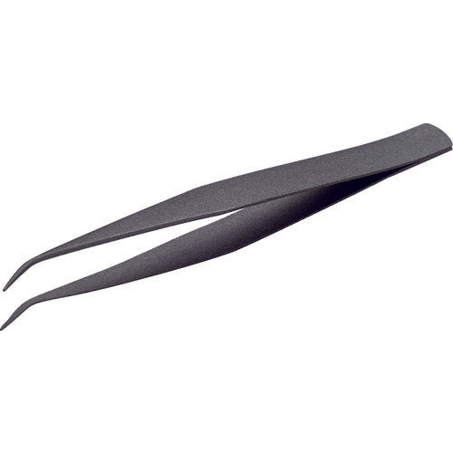 TRUSCO 스테인리스제 핀셋 비점착 가공 타입 125mm 곡 손톱 TSP-43 1개
