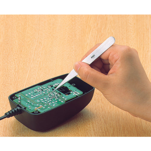 ＴＲＵＳＣＯ　高精度ステンレス製ピンセット　１１０ｍｍ　先細小型　TSP-73　1 本