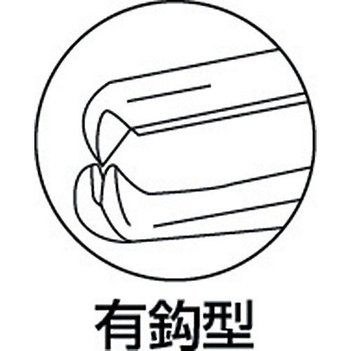 TRUSCO High Precision Stainless Steel Tweezers 130mm Hooked Type TSP-80 1 Piece