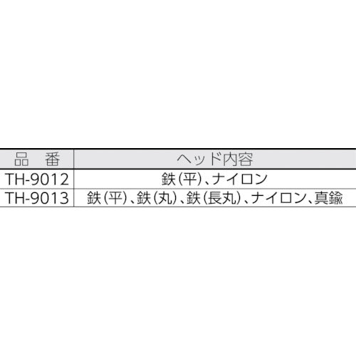 ＴＲＵＳＣＯ　ミニ・ハンマー用　替ヘッド　ナイロン３個入　TH-9053　1 Ｓ