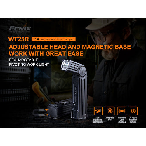 FENIX Rechargeable LED Work Light WT25R WT25R 1 piece