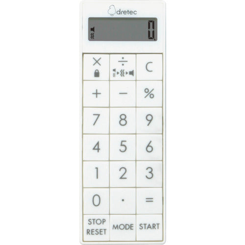 ｄｒｅｔｅｃ　時計付電卓バイブタイマー　CL-126WT　1 台