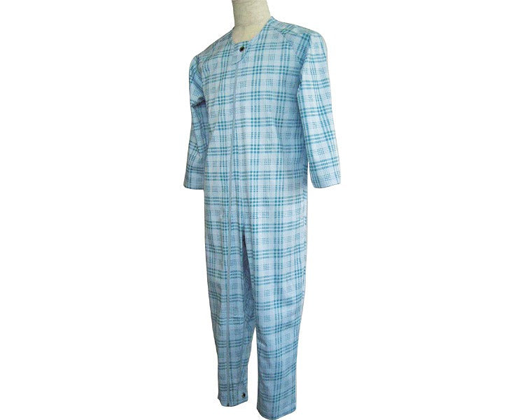 Manraku 1-type nightgown for summer / 1201 M pink check 1 piece